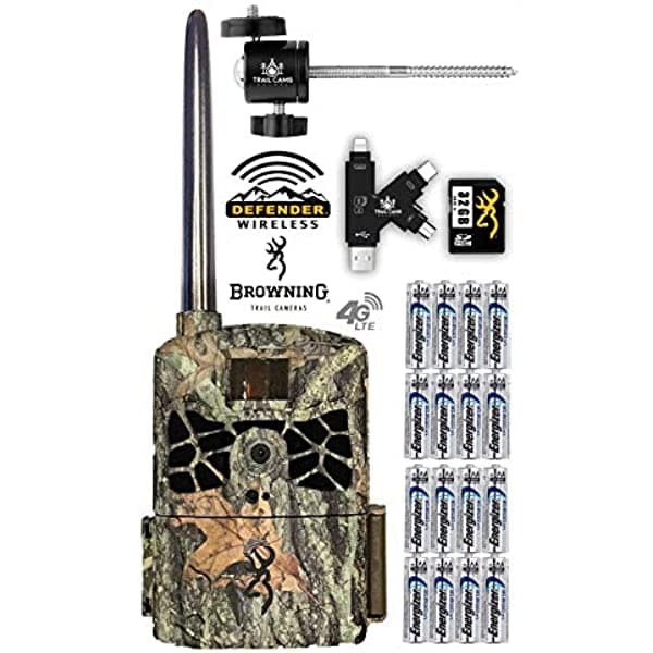 Browning Defender 4G Lte Celular Camara Baterias Sd Reder De Tarjeta Sd Mount At&T FUSDB