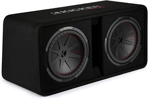 Kicker Compr - Subwoofers Dobles De 12 Pulgadas (11.8 In) En Encl Ventilado 2 Ohmios Cumple Con Rohs 48DCWR122