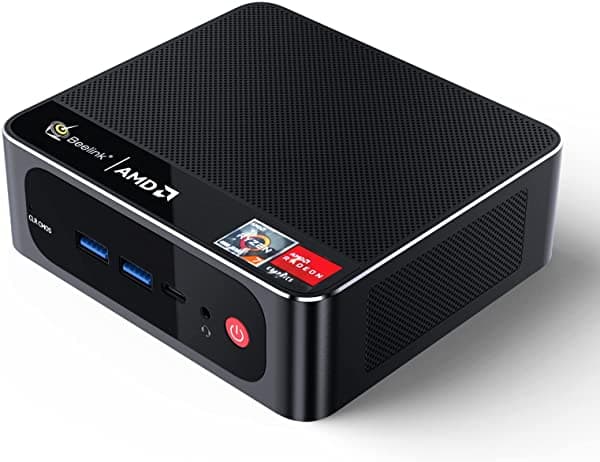 Beelink Ser3 Mini Pc Window 10 Pro Mini Computadora Amd Ryzen 7 3750Hup 4Ghz 8Gb Ddr4 256Gb Nvme Ssd Soporte Win11 4K60Hz Triple Display Dual Hdmi Type-C