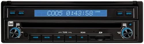 Dual Xdvdn8190 N Am/Fm/Dvd Receptor Con 7-Inch Motorized Tocar La Navegación Interfaz Bluetooth (Negro)