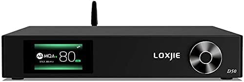 Loxjie D50 Audio Dac Soporta Mqa Decodificación Ak4499Eq Chip Hi-Res Apt-X Bluetooth5.0 Xmos Dsd512 Pcm 32Bit/768Khz Entrada Usb/Fibra Óptica/Cable Coaxial Con Control Remoto