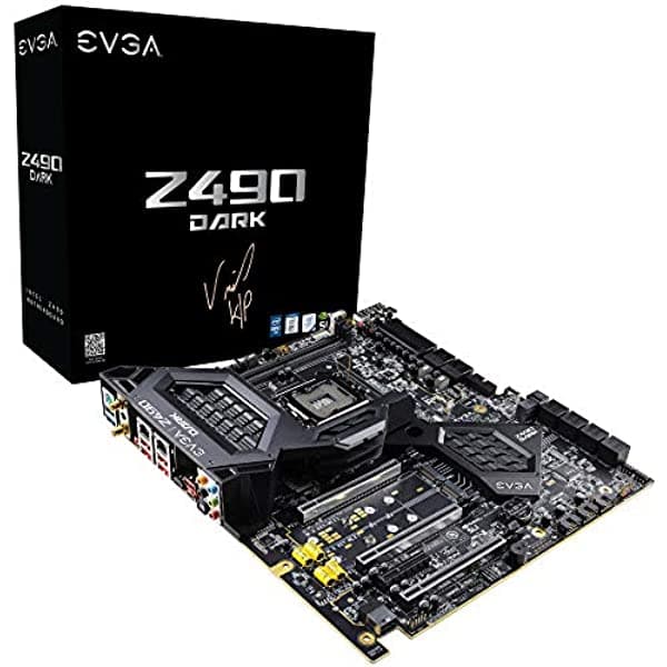 Evga Z490 Dark K|Ngp|N Edition 131-Cl-E499-Kp Lga 1200 Intel Z490 Sata 6Gb/S 2.5Gbps Lan Wifi/Bt Usb 3.2 Gen2 M.2 U.2 Eatx Intel Motherboard