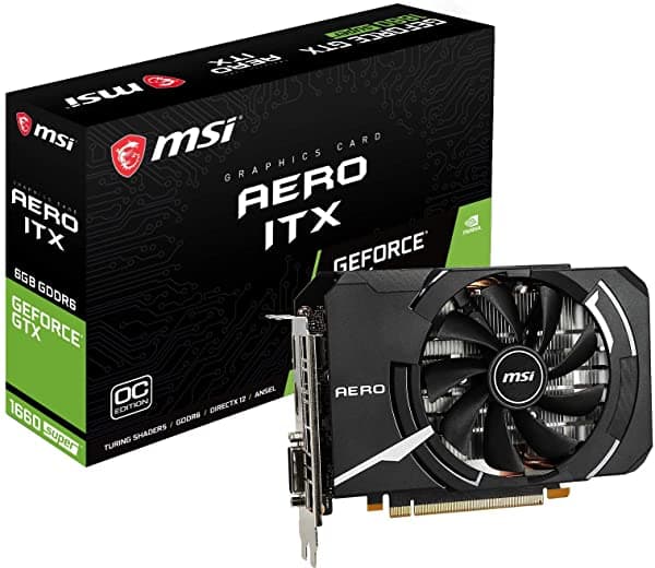 Tarjeta Gráfica Msi Geforce Gtx 1660 Super Aero Itx Oc Nvidia 6Gb Gddr6 V809-3262R