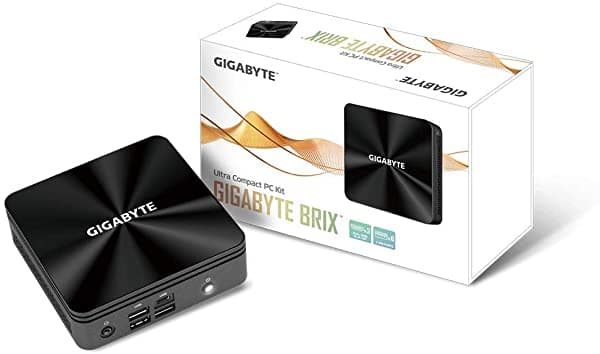 Gigabyte BRIX GB-BRi7-10710 - Computadora De Escritorio (Mini PC Ultracompacto Doble SO-DIMM DDR4 Intel UHD Graphics 620 6x USB 3.2 Gen2 Intel Wireless-AC 3168 HDMI (2.0a) WiFi De Doble Banda Y Bluetooth 4.2 Gigabit LAN/RS232 COM)