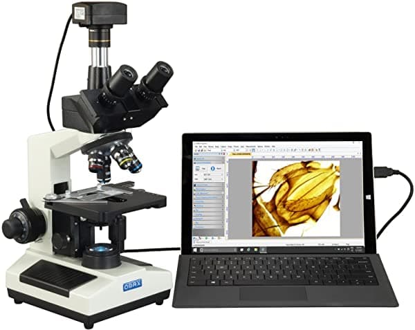 Omax - M837Zl-C180U3 40X-2500X Usb 3.0 Super Speed 18Mp Digital Compuesto Trinocular Led Laboratorio Microscopio Biológico
