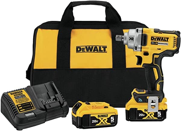 Dewalt 20V Max Pin De Detención De Llave De Impacto Kit De Aniversos Herramienta De Rango Medio Conectado 1 Dcf896P2