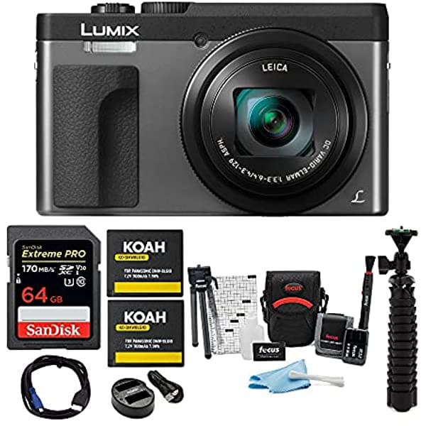 Panasonic Dc-Zs70K Lumix 20.3Mp 4K Touch Enabled Bundles Cámara Para Deporte De Acción DC-ZS70S