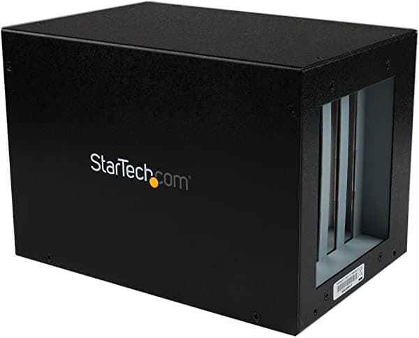 StarTech.com PCI Express a 4 Ranuras PCI Expansion System - PCIe PCI Expansion Box - Ranura PCI Externa - Chasis de Expansión PCI (PEX2PCI4) Negro