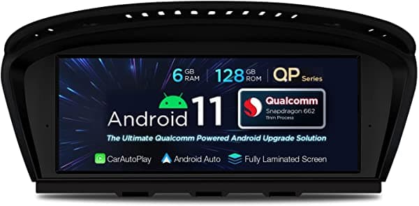 XTRONS Pantalla Táctil IPS de 8.8 Pulgadas Estéreo para Auto Para BMW Serie 3 5 E90 E60 CIC Android 11 Radio GPS Navegación Octa Core 6 GB + 128 GB Android Auto