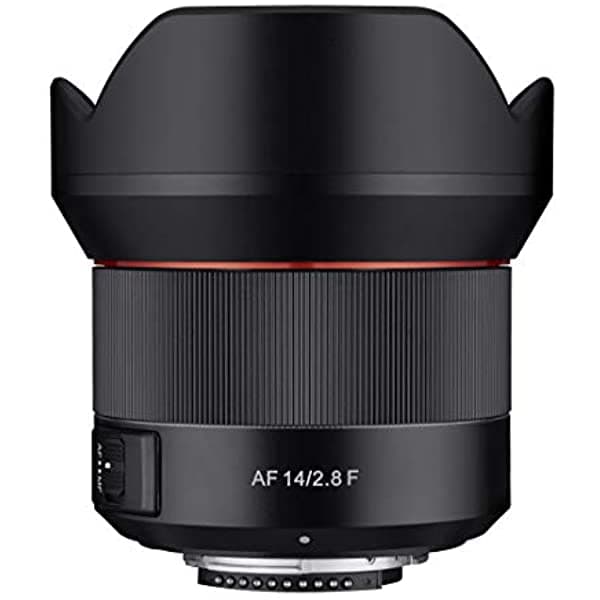 Rokinon 0.551 in F2.8 Full Frame Enfoque Automático Lente de Gran Angular Resistente a la Intemperie Para Nikon (IO14AF-N)