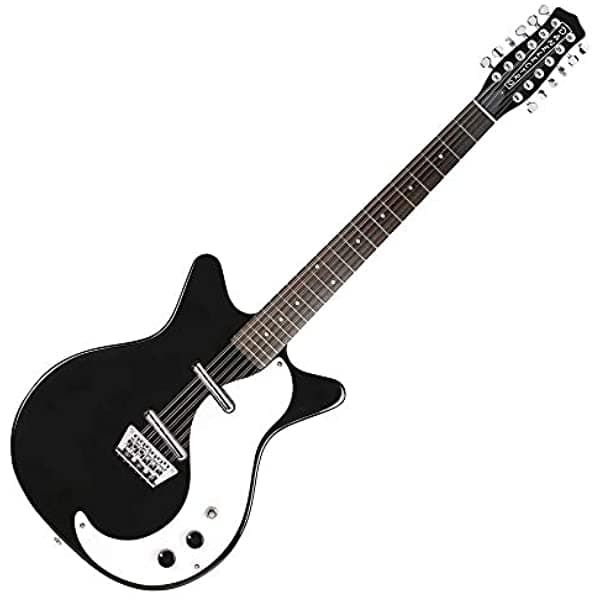 Danelectro 12Sdc - Guitarra Eléctrica (12 Cuerdas) Color Negro DC59BLK-12