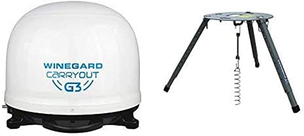 Winegard Gm-9000 Carryout G3 Antena De Satélite Portátil Automática Con Trípode Portátil