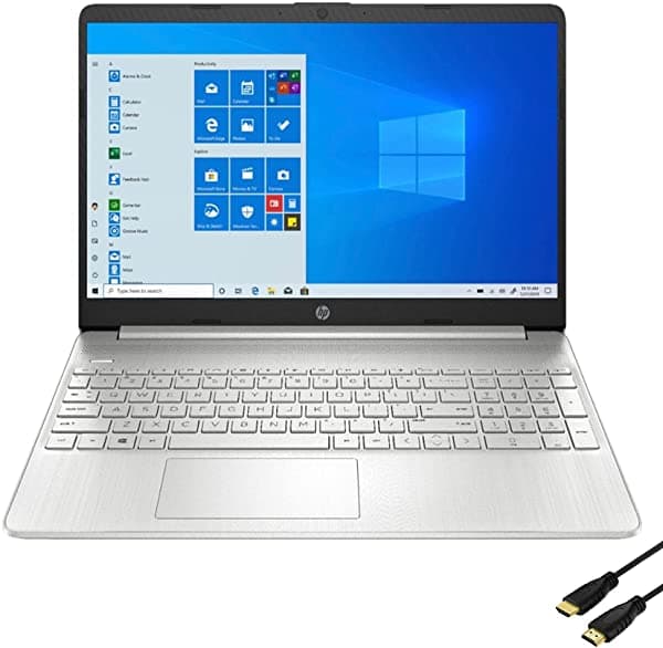 Hp Laptop Con Pantalla Ips Fhd De 15.6 Pulgadas Procesador Amd Ryzen 7 4700U (> I7-10710U) Teclado Numérico Cámara Web 16 Gb Ddr4 Ram 512 Gb Pcie Ssd Paquete Con Accesorios Woov - Windows 10 Home - Plata
