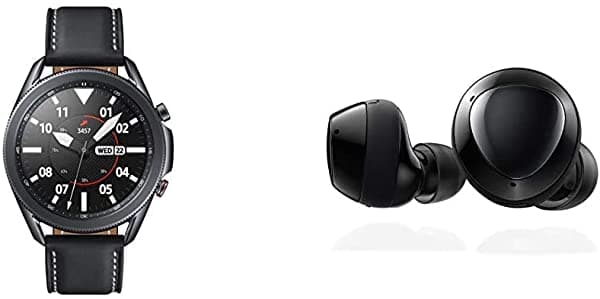 Samsung Galaxy Watch 3 (1.772 In Gps Bluetooth Lte) Smart Watch - Mystic Black (Versión De Ee. Uu.) Con Samsung Galaxy Buds+ Plus Auriculares Inalámbricos Verdaderos Negro - Versión De Ee. Uu.