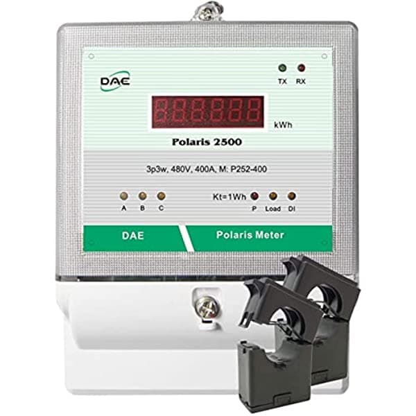 Dae Kit P252-400D Demand 400A 480V Ul Rs485 Kwh Sumergidor Inteligente 3P3W (3 Cables Calientes Sin Neutro) 2 Ct Divididos (Diámetro Interior 1.38 Pulgadas) P252-400D KIT