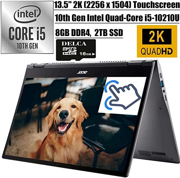 Acer Chromebook Spin 713 Última Computadora Portátil 2-En-1 I 13.5 2K Ips Touchsen Ipe I Intel Quad-Core I5-10210U> I7-8550U I 8Gb Ddr4 2Tb Ssd I Retr