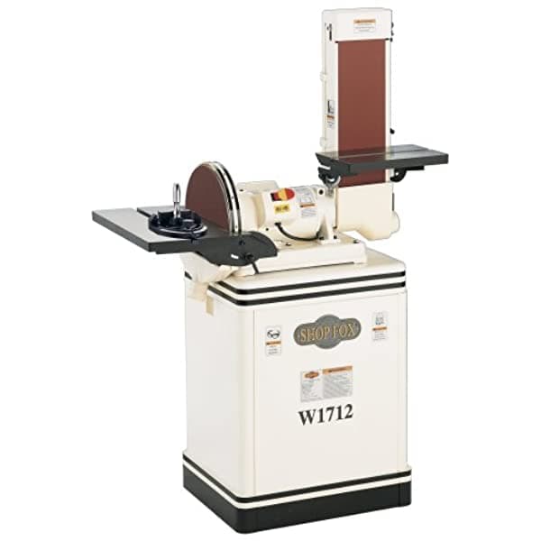 Shop Fox W1712 1.5 Caballos De Fuerza 6 Combinación De 12 Pulgadas Sander De Banda De Disco