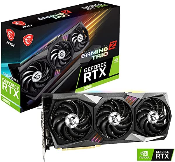 Msi Gaming Geforce Rtx 3080 10Gb Gddr6X Pci Express 4.0 X16 Atx Tarjeta De Video Rtx 3080 Gaming Z Trio 10G GeForce RTX 3080 GAMING Z TRIO 10G