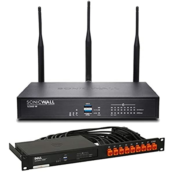 Sonicwall Tz500 Inhalmbrico-Ac Network Seguridad Appliance Y Sonicwall Tz500 1Yr 8X5 Kit De Monto De Soporte De Soporte 01-Ssc-0426+Rm-Sw-T5 A