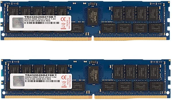 V-Color Ddr3 32Gb (16Gbx2) 1600Mhz Ecc Rdimm Memoria De Servidor Con Hynix Original Ic 1Gx4 2Rx4 1.35V Reg Registered Dimm Memoria Para Servidor (Tr316G16D411Lk)