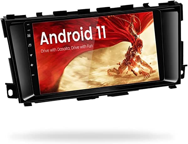 Dasaita 9 Android 11 Single Din Estéreo para Auto Radio Nissan Teana Altima 2013 2014 2015 2016 2017 GPS Navegación Head Unit 1 Din WiFi CarPlay HA5447-V840-8