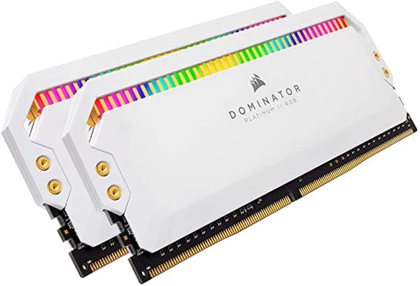 Corsair Dominator Platinum - Memoria Ram De 32 Gb (2 X 16 Gb Ddr4 4000 Pc4-32000 C19 135 V) Color Blanco CMT32GX4M2K4000C19W