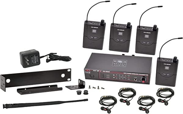 Galaxy Audio As-950-4 Sistema De Monitor Personal Inalámbrico En El Oído Paquete De Banda P2 AS-950-4P2