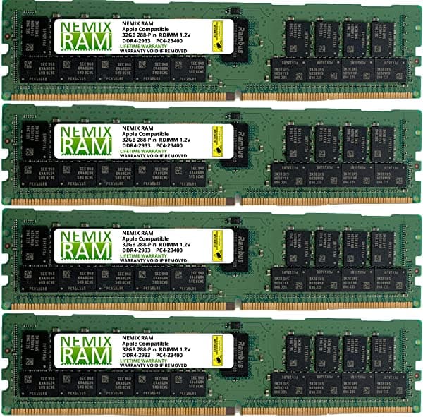 Nemix Ram - Memoria Ram Para Mac Pro 2019 71 Gb A 384 Gb Ddr4-2933 Pc4-23400 Rdimm Apple Mac Pro 2019 MacPro 7 | 1