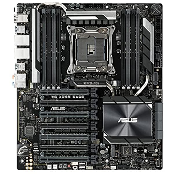 Asus Ws X299 Sage Lga2066 Ddr4 M.2 U.2 X299 Ceb Placa Base Para Procesadores Intel Core X-Series Con Soporte De Quad-Gpu Ddr4 4200 Mhz Soporte Dual M.2 Y U.2