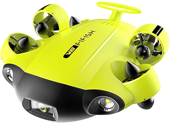 Fifish V6 Submarino Rov Omnidireccional Movimiento 4K Uhd Camara Vr Control En Tiempo Real Led Verdadero 360 ° Ultra Gran Angular Postura Bloqueo Lloq 80800003000