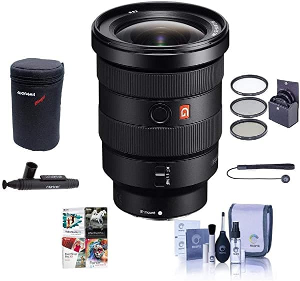 Sony Fe 16-35 Mm F 2.8 Gm G Master E-Monto Lente Paquete De 82 Mm Kit De Filtro Lente Kit De Limpieza Capleash Ii Paquete De Software De Pc Lent