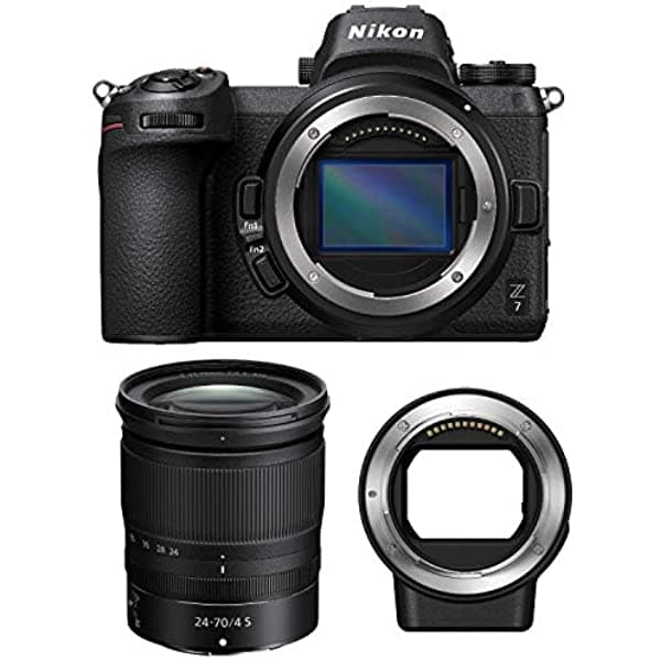 Nikon Z7 Camara Digital Mirrorless 24-70 Mm Lente Y Nikon Ftz Ii Monte Adaptador Bundle
