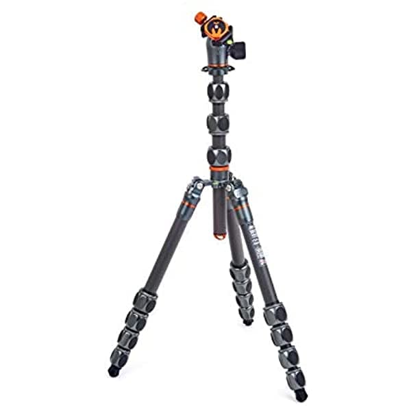 3 Legged Thing Albert Kit 2.0 - Sistema de Trípode de Viaje Compacto de Fibra de Carbono con Rótula AirHed Pro (Gris Pizarra Metálica)