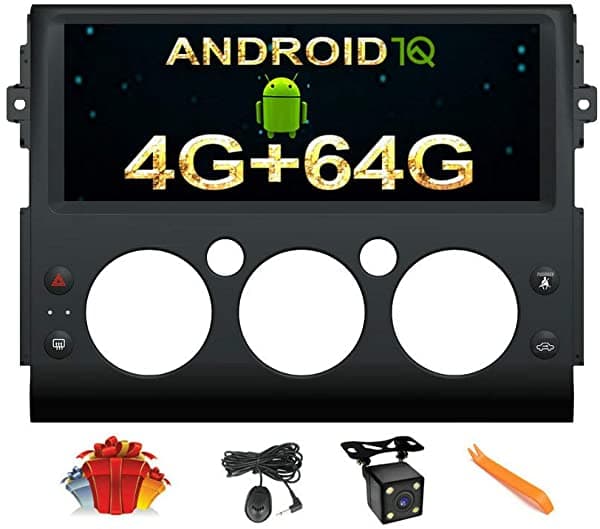 Cusp Radio Estéreo Para Automóvil Android De 12.3 Pulgadas Navegación Gps Para Toyota Fj Cruiser 2006-2021 Reproductor Multimedia Octa 4G+64G Pantalla Ips Hd 1920X720 Unidad De Cabeza Automática Kit De Instalación De Tablero Plug In y Play CV-T290