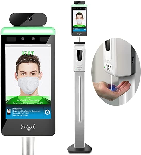 VIKYLIN Wi-Fi Medición De Temperatura De Reconocimiento De La Cara Sin Contacto Con La Temperatura Corporal Del Infrarrojo Automático Quiosco Toucha Touta Pan VK-10S-Pro-HSD VK-12S-Pro