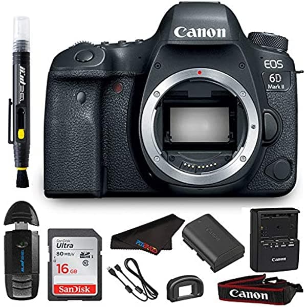 Pixibytes Canon Eos 6D Mark Ii Dslr Camara Body + Pixi Bundle CANPIX6DII