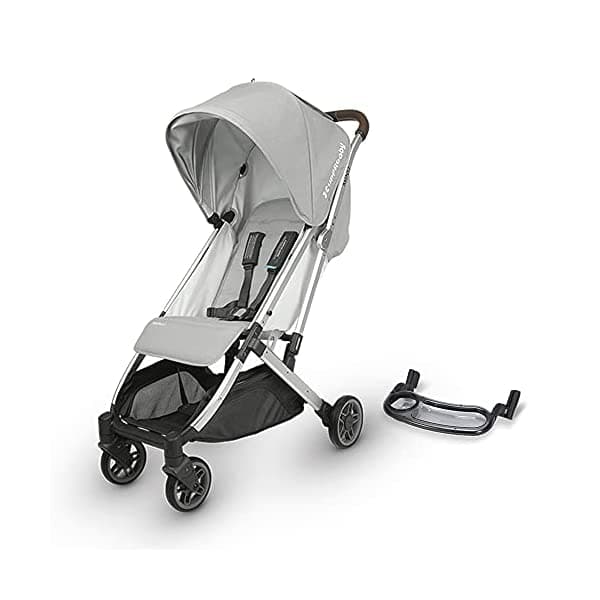 UPPAbaby Spababy Minu Carroller -Devin Luz Melange Silver Chestnut Leather + Snack Bany Minu 0818-MIN-US-DEV/0919-MST-WW