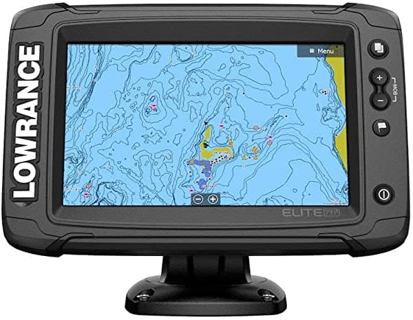 Lowrance Elite-7 Ti2 Fishfinder Chartplotter Combo Activo Imaging 3-In-1 Transductor De Montura De Espíritu De Transom LOWR-000-14638-001