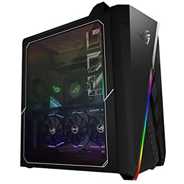 Asus Rog Strix Ga35 - Pc De Escritorio Para Juegos Geforce Rtx 3090 Amd Ryzen 9 5900X 32 Gb Ddr4 Ram 1 Tb Pcie Ssd + 2 Tb Hdd Bahías Ssd Dobles De Intercambio En Caliente Alcance Rog Y Chakram Windows 10 Profesional Ga35Dx-Xb999
