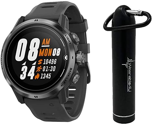 Wearable4U Coros Apex - Reloj Gps Multideportivo Premium Con Monitor De Frecuencia Cardíaca Cristal De Zafiro Y Batería Portátil 4U (Apex Pro Negro)