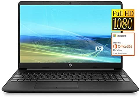 Portátil Hp 2021 15 Portátil Pantalla Full Hd 1080P Procesador Intel Celeron N4020 Memoria Ddr4 De 16 Gb Ssd De 1 Tb Microsoft Office 365 Cámara Web Tipo C Rj-45 Hdmi Windows 10 S HP 15.6 FHD