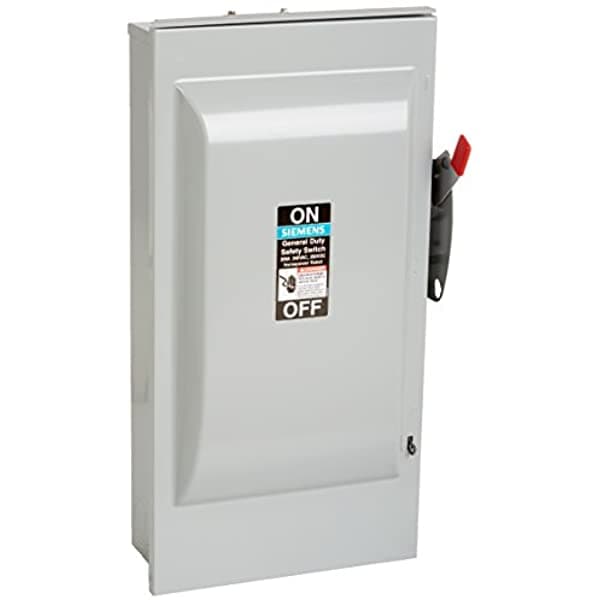 Siemens Gnf324R 200 Amp 3 Polo 240 Voltios 3 Alambres No Fusionados De Trabajo En General Clasificado Al Aire Libre