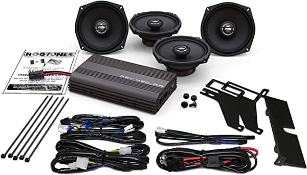 Hogtunes Altavoces Delanteros Y Traseros De 5.25 Pulgadas Y 4 Canales De 200 Vatios Y 4 Canales De 5.25 Pulgadas REV-450U-KIT-AA