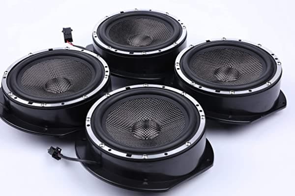 Light Harmonic Tesla Model S Sistema Premium Kit de Sistema de Sonido Estéreo | x2 Parlantes de Puerta LMF Magnet Tech | Perfecto High Bajo & Loud Music