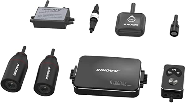 Innovv Motocicleta K3 De Doble Canal Con Wifi Gps Modo De Estacionamiento E Ip67 Resistente Al Agua (Tarjeta Microsd No Incluida) INNK3-NC