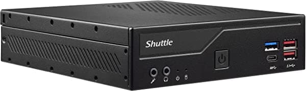 Shuttle Xpc Slim Dh470C Mini Barebone Pc Intel H470 Compatible Con 65W Cometlake-S Lga1200 Cpu Sin Ram Sin Hdd/Ssd Sin Cpu Sin Sistema Operativo (Montaje Vesa Incluido) Negro