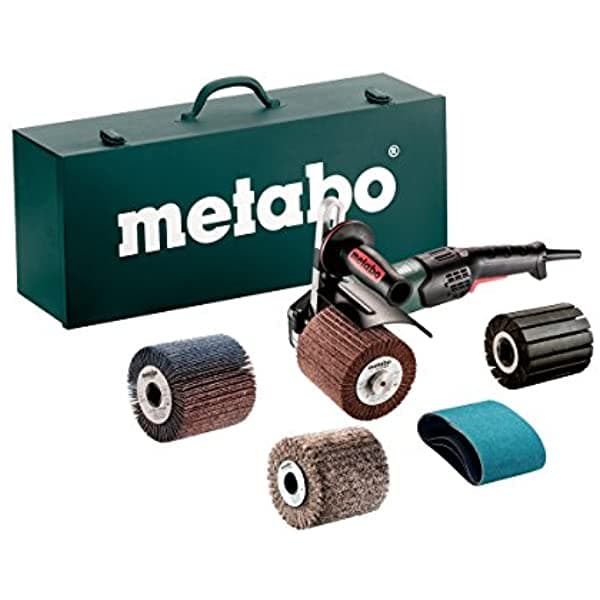 Metabo-4 Kit De Burnisher De Velocidad Variable- 800-3 000 Rpm -14.5 Amp Bloqueo De Accesorios Set 602259620 17-200 Rt Inox Acero Inoxidable De Acero