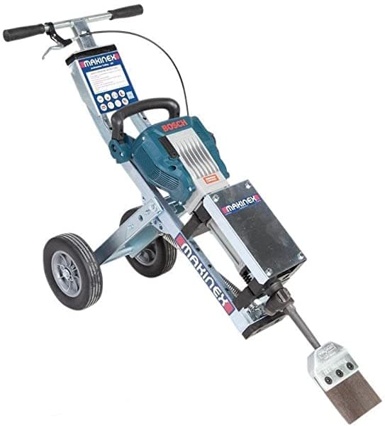 Makinex Jht-U Martillo Neumático Universal Completo Con Carrito Marco Galvanizado Con Diseño Ergonómico Antivibración Ruedas Grandes 60.6 Lb. 3' 3" X 1' 3" X 12".
