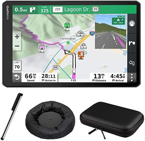 Garmin Rv 1090 Gps Navigator Bundle Hard Shell Eva Case Y Accesorio Kit 010-02425-05 E2GRRV1090