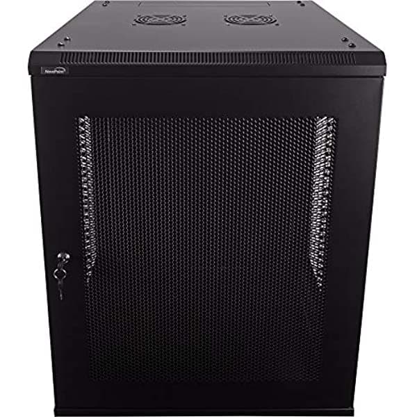 Navepoint 15U Deluxe It Wallmount Gabinet Recinto De Servidor De 19 Pulgadas Puerta Perforada De 24 Pulgadas Black 400418230